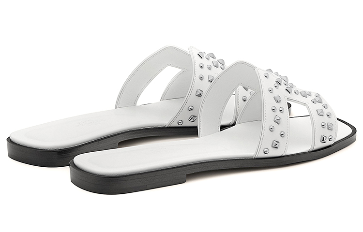 (W) HERMES Oran Sandal 'Simple Fashion White' 圖 4