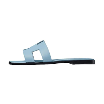 (W) HERMES Oran Sandal 'Sky Blue'