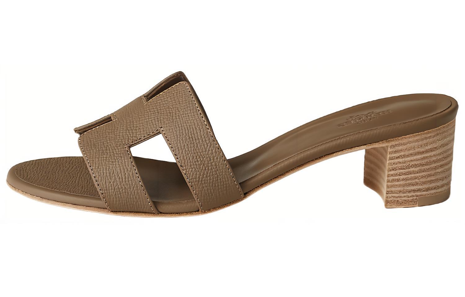 (Women) HERMES Oran Sandal 'Tan Brown' H151215Z-X3