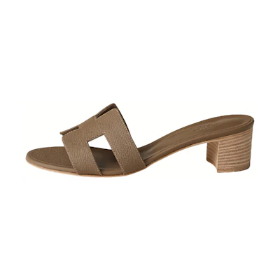 (W) HERMES Oran Sandal 'Tan Brown'