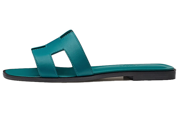 (Women) HERMES Oran Sandal 'Velvet Blue' H202230Z-74