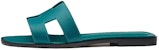 (W) Sandal HERMES Oran 'Biru Velvet' H202230Z-74