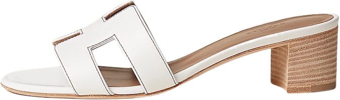 (Women) HERMES Oran Sandal 'White Calfskin Cutout' H071002Z-02 (Women) HERMES Oran Sandal 'White Calfskin Cutout' H071002Z-02