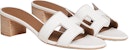 (W) HERMES Oran Sandal 'Kulit Putih Potongan' H071002Z-02