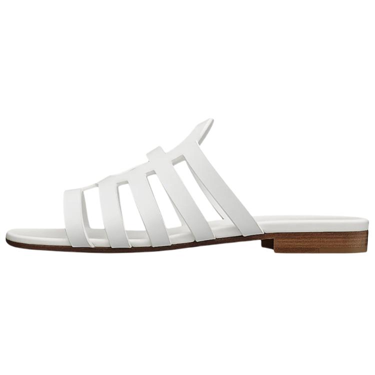 Buy (W) HERMES Sandalia Oran 'Estampado Blanco' H211006Z-90