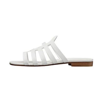 (W) HERMES Oran Sandal 'White Print'