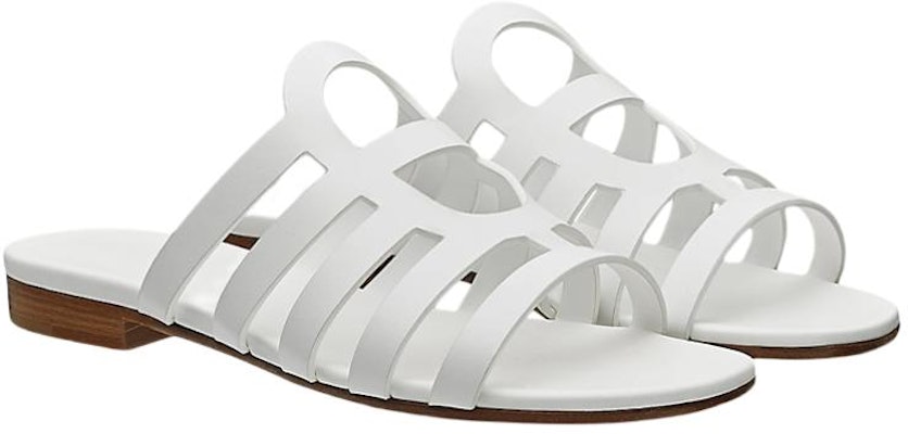 (W) HERMES Sandalia Oran 'Estampado Blanco' H211006Z-90 Lookbook (W) HERMES Sandalia Oran 'Estampado Blanco' H211006Z-90