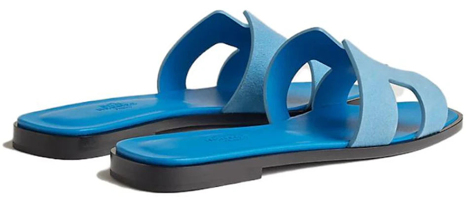 HERMES愛馬仕 Oran 皮革百搭舒適一字拖鞋 女款 藍色 Purchase HERMES愛馬仕 Oran 皮革百搭舒適一字拖鞋 女款 藍色