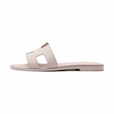 (W) HERMES Oran Sandals 'Powder Pink'