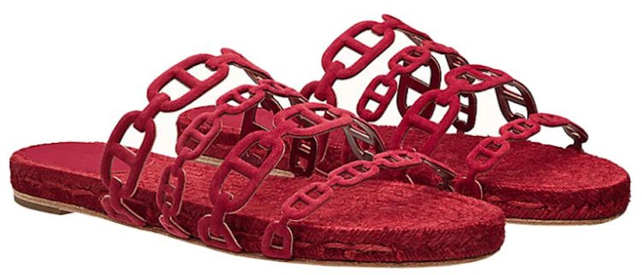 (W) HERMES Sandalias Oran 'Rojo Moda Simple' H201149Z-9U Lookbook (W) HERMES Sandalias Oran 'Rojo Moda Simple' H201149Z-9U