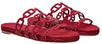 Lookbook (W) HERMES Sandalias Oran 'Rojo Moda Simple' H201149Z-9U