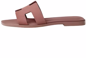 (Women) HERMES Oran Suede Sandals Goat Leather H-Cut Slip-On Flat Rose Vintage H221208Z RA3 (Women) HERMES Oran Suede Sandals Goat Leather H-Cut Slip-On Flat Rose Vintage H221208Z RA3