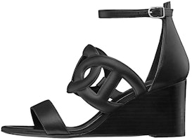 (Women) HERMES Oran Wedge Sandal 'Black' H202184Z-02 (Women) HERMES Oran Wedge Sandal 'Black' H202184Z-02