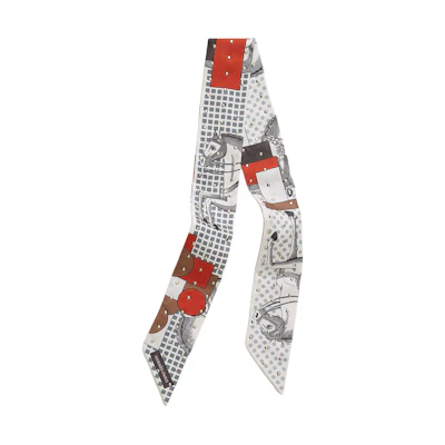 (Women) HERMES Original Design Silk Scarf Women’s White. H204008S
