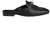 (W) HERMES Oz 'Selipar Kulit Hitam' H241068Z-02