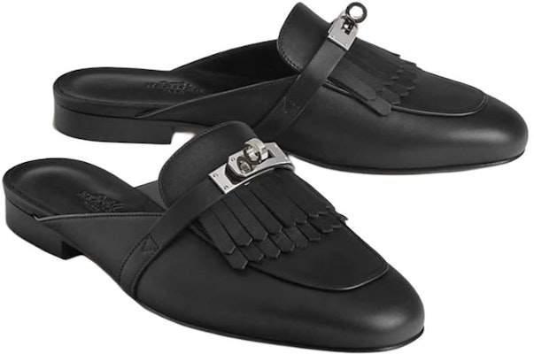 (W) HERMES Oz 'Selipar Kulit Hitam' H241068Z-02 Shop (W) HERMES Oz 'Selipar Kulit Hitam' H241068Z-02
