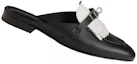Order (Women) HERMES Oz 'Black Leather Open-Back Mules' H241068Z-03