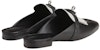 (Women) HERMES Oz 'Black Leather Open-Back Mules' H241068Z-03
