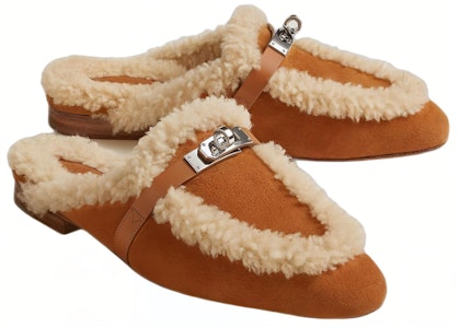 (W) 爱马仕 褐色皮革圆头穆勒鞋 H232123Z-A3 Lookbook (W) 爱马仕 褐色皮革圆头穆勒鞋 H232123Z-A3