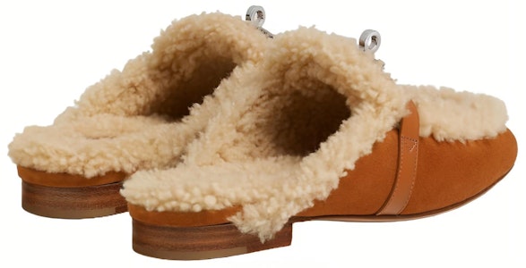 (W) 爱马仕 褐色皮革圆头穆勒鞋 H232123Z-A3 Shop (W) 爱马仕 褐色皮革圆头穆勒鞋 H232123Z-A3