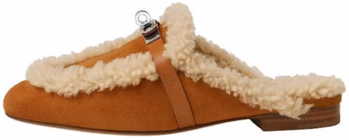 (Women) HERMES Oz 'Brown Leather Round-Toe Mule' H232123Z-A3 (Women) HERMES Oz 'Brown Leather Round-Toe Mule' H232123Z-A3