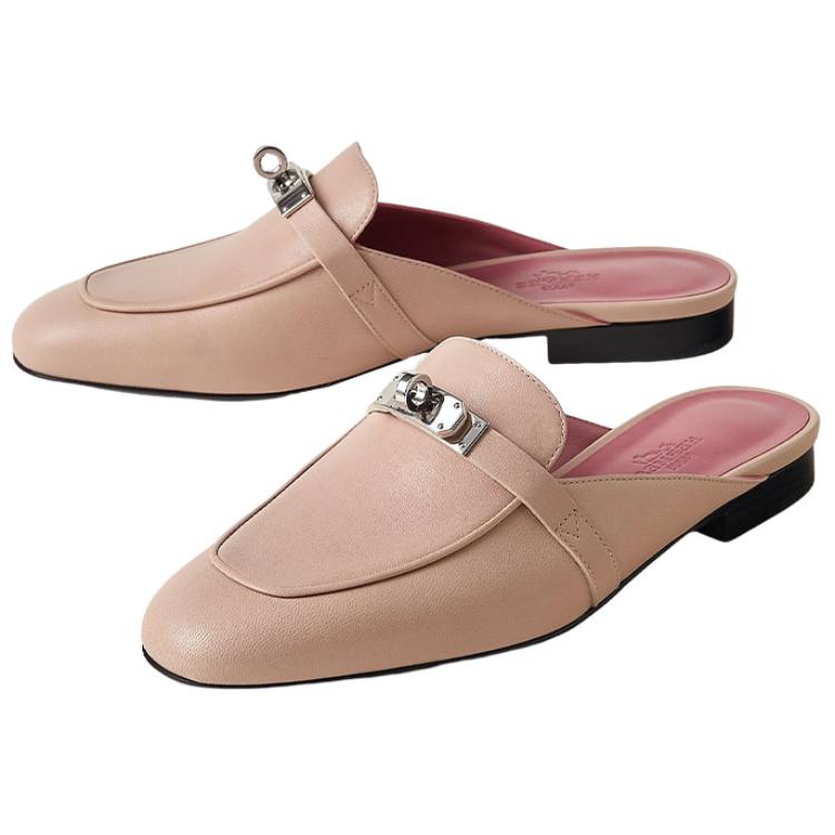 (W) HERMES Oz 'Nude Buckle Slide' 圖 3