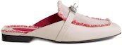 Order (Women) HERMES Oz Leather Flat Mule 'Beige Red' H231064Z-C5390