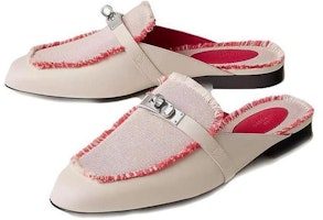 (W) 에르메스 오즈 가죽 플랫 뮬 '베이지 레드' H231064Z-C5390 Lookbook (W) 에르메스 오즈 가죽 플랫 뮬 '베이지 레드' H231064Z-C5390