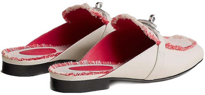 (W) HERMES Oz Mula Plana de Cuero 'Beige Rojo' H231064Z-C5390 Lookbook (W) HERMES Oz Mula Plana de Cuero 'Beige Rojo' H231064Z-C5390