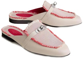 (W) 에르메스 오즈 가죽 플랫 뮬 '베이지 레드' H231064Z-C5390 Shop (W) 에르메스 오즈 가죽 플랫 뮬 '베이지 레드' H231064Z-C5390