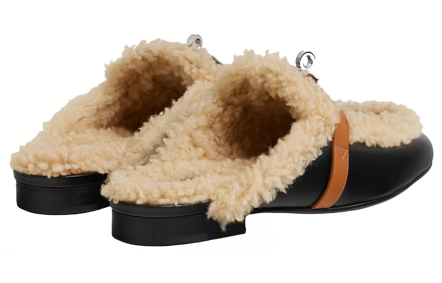 Purchase (W) HERMES Oz Kulit Mule 'Hitam' H232124Z-02