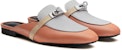 (W) HERMES Oz Kulit Mule 'Kelabu Jingga' H211157Z-9M