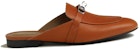 (Women) HERMES Oz Leather Slipper 'Brown' H232121Z-A3