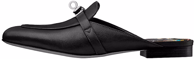 (Women) HERMES Oz Mule 'Black Canvas Print' H192173Z-02 (Women) HERMES Oz Mule 'Black Canvas Print' H192173Z-02