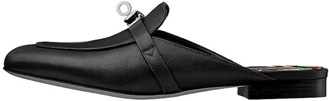 (Women) HERMES Oz Mule 'Black Canvas Print' H192173Z-02 (Women) HERMES Oz Mule 'Black Canvas Print' H192173Z-02