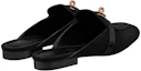 Shop (W) HERMES Oz Mule 'Hitam Suede' H211159Z-02