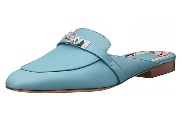 (Women) HERMES Oz Mule 'Blue' H201075Z-3K