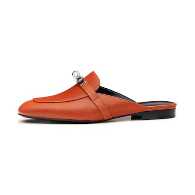 (W) HERMES Oz Mule 'Copper Brown'