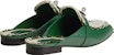 (W) HERMES Oz Mule 'Kanvas Hijau & Kulit Anak Lembu' H231064Z-V1