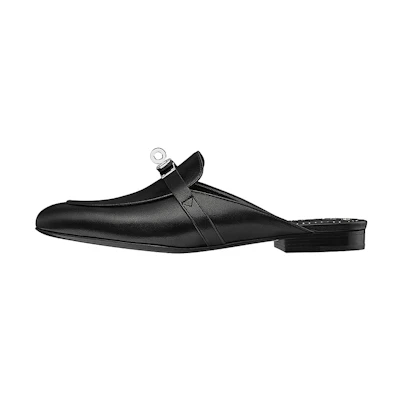 (W) HERMES Oz Mule 'Les Cles Bandana Black'