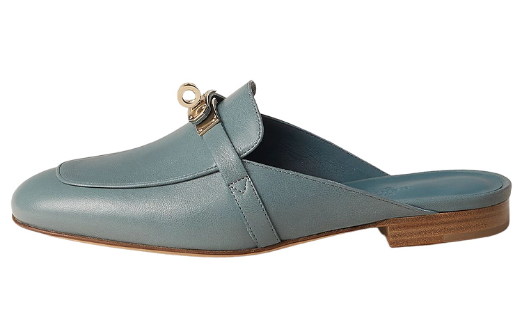 (Women) HERMES Oz Mule 'Pine Forest Blue' H221081Z-6U