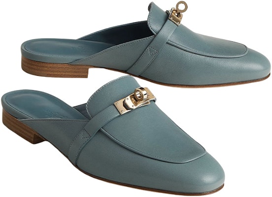 HERMES 愛馬仕 Oz Mule 山羊皮懶人鞋 女款 松樹林藍 Order HERMES 愛馬仕 Oz Mule 山羊皮懶人鞋 女款 松樹林藍