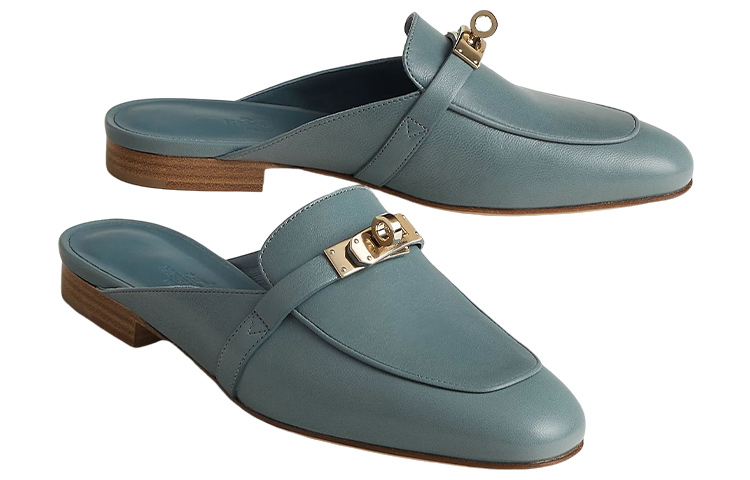 Lookbook (W) HERMES Oz Mule 'Biru Hutan Pinus' H221081Z-6U