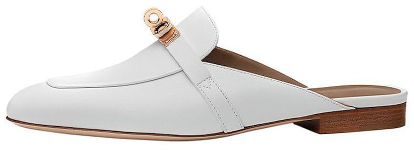 (W) HERMES Oz Mule 'Hebilla Oro Rosa Blanco' H212101Z-90 Buy (W) HERMES Oz Mule 'Hebilla Oro Rosa Blanco' H212101Z-90