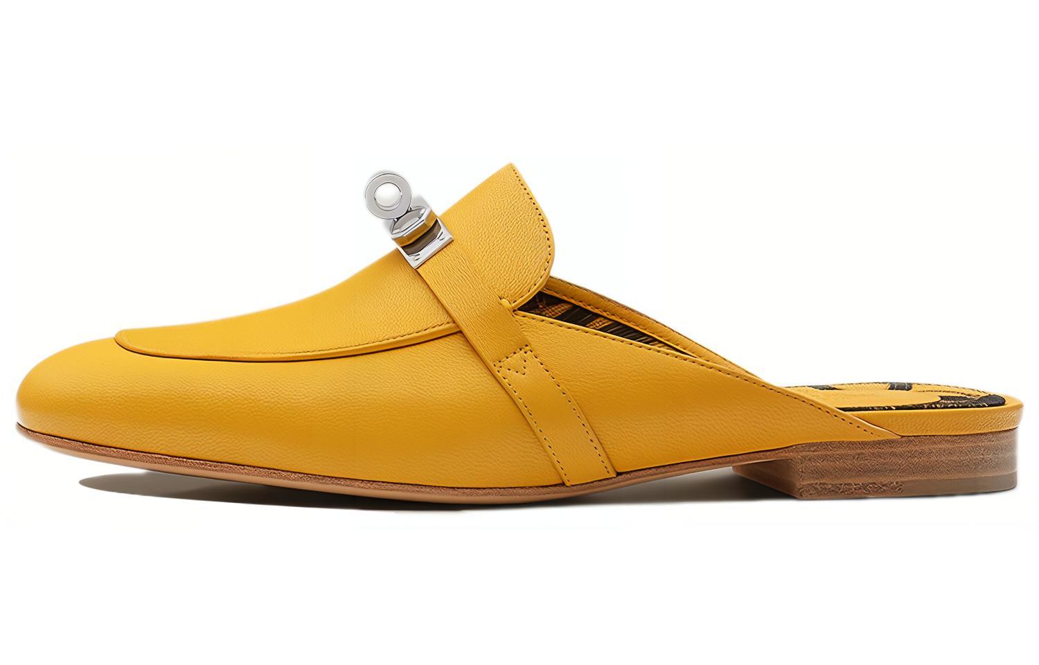 (Women) HERMES Oz Mule 'Sand Yellow' H221082Z-96