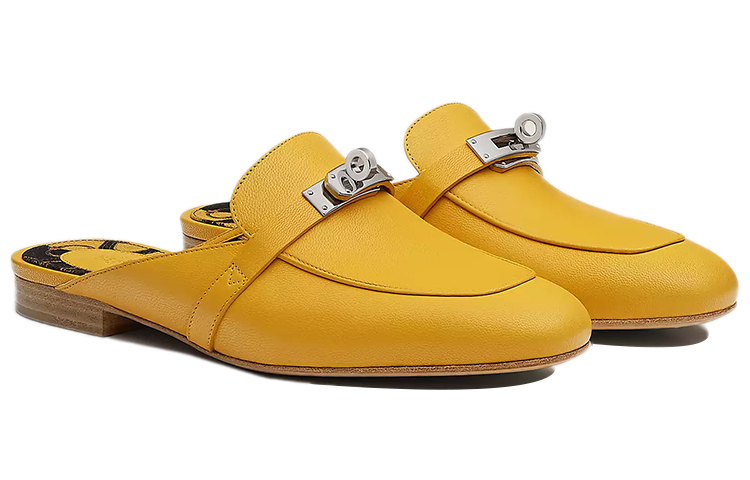 Lookbook (W) 爱马仕 Oz 山羊皮低跟鞋 '黄褐色' H221082Z-96