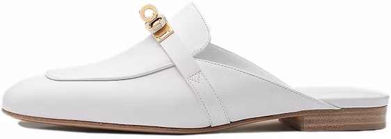 (Women) HERMES Oz Mule 'White Calfskin' H221256Z-90 (Women) HERMES Oz Mule 'White Calfskin' H221256Z-90