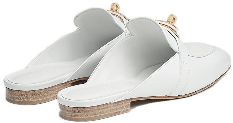 (Women) HERMES Oz Mule 'White Calfskin' H221256Z-90 Shop (Women) HERMES Oz Mule 'White Calfskin' H221256Z-90