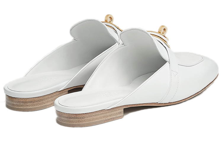 Shop (W) HERMES Oz Mule 'Kulit Anak Sapi Putih' H221256Z-90