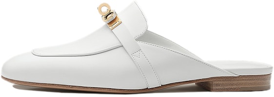 (Women) HERMES Oz Mule 'White Calfskin' H221256Z-90 (Women) HERMES Oz Mule 'White Calfskin' H221256Z-90